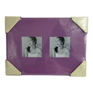Large Kmart (2) 3x3 in 8.5"x12" Purple Picture Frame New in Package